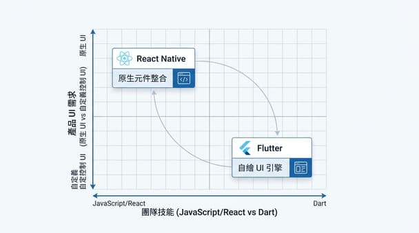 React Native與Flutter開發比較：中小企業主管如何在預算有限下評估選擇