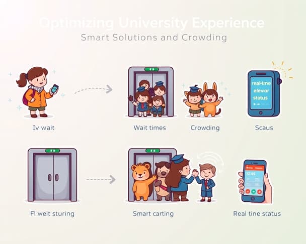 如何優化大學電梯體驗：解決等候與擁擠的智能方案