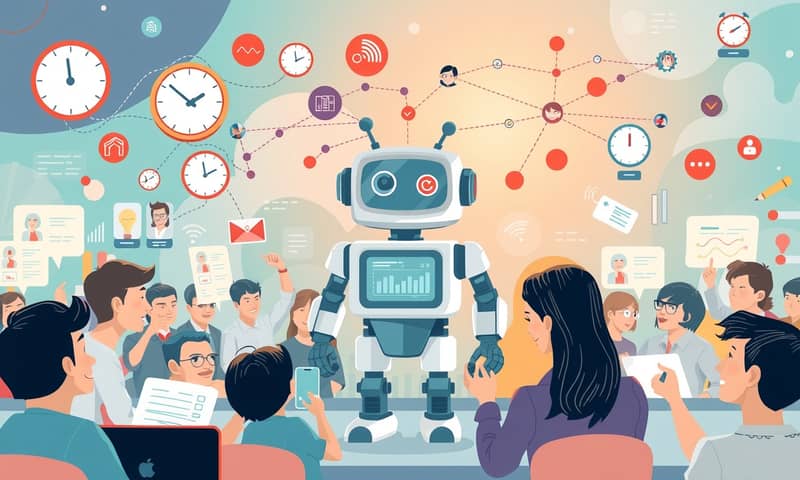line-group-management-robot-improve-efficiency