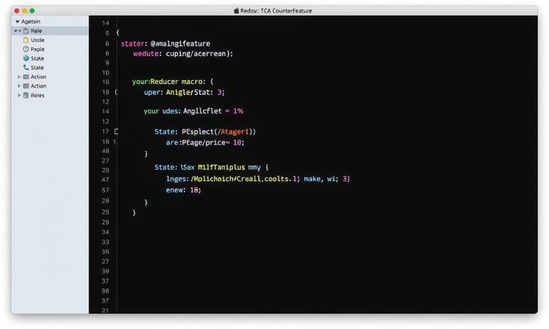 一個極簡的 TCA 功能模組範例程式碼