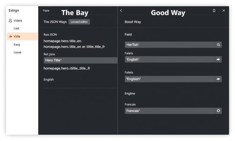 糟糕的後台 vs. 友善的後台