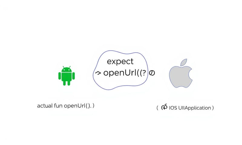 expect/actual 機制就像一個分流轉接頭