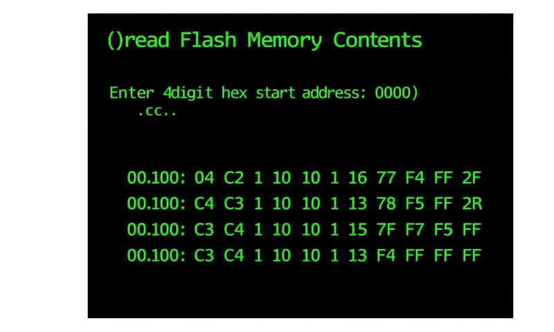 燒錄成功後，用讀取功能驗證資料的畫面
