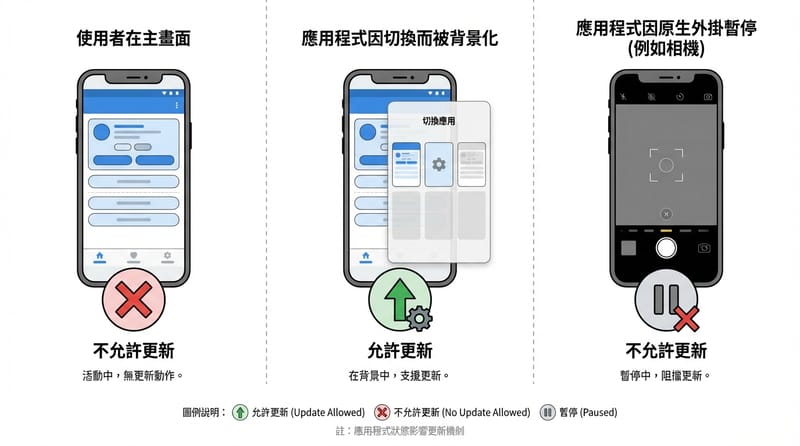 多視角：App 背景更新機制的三種狀態