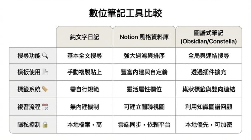 結尾前總結圖：把工具選型跟使用習慣綁在一起看