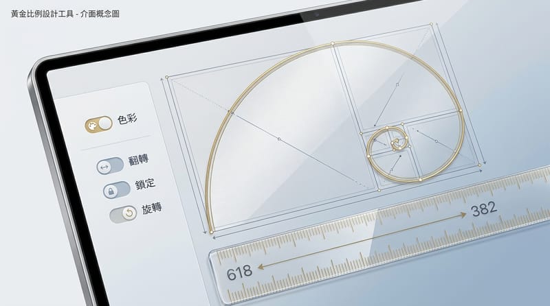 核心機制：像 Goldie App 這種「overlay 疊加」工具，價值在於把抽象構圖原則變成可量化的螢幕標示