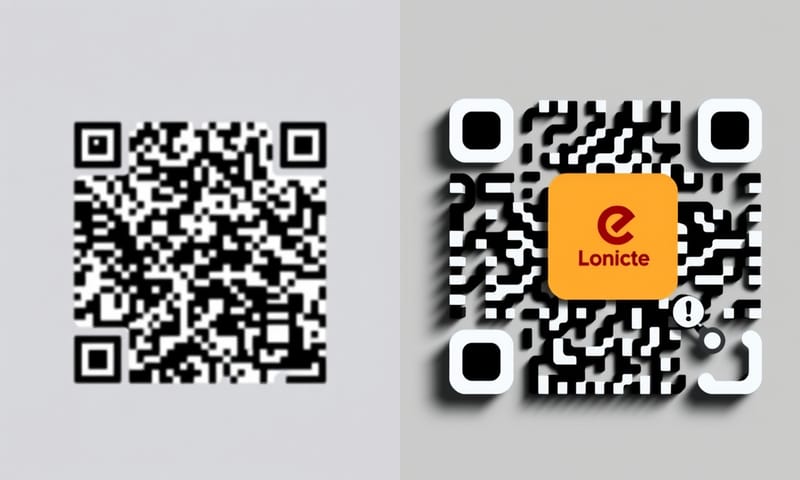 品牌化 QR Code 跟一般黑白碼的質感差異