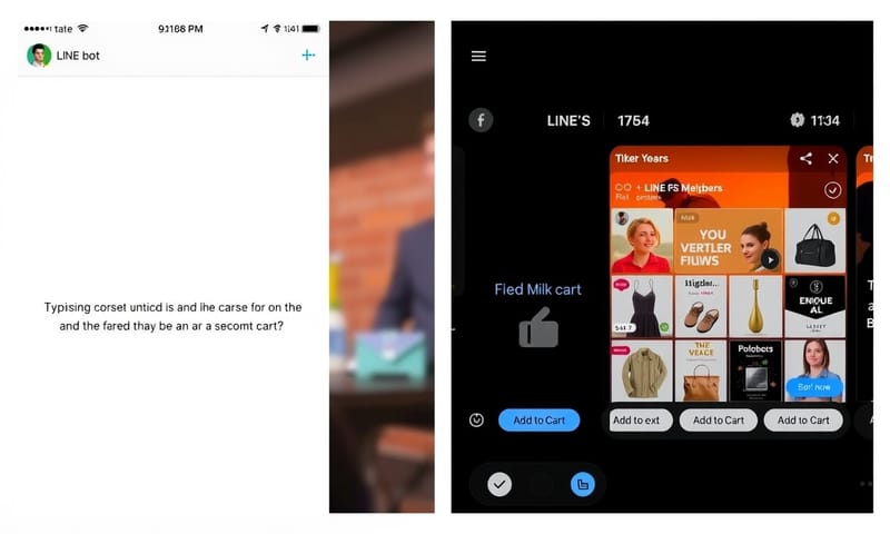 基本文字回覆與進階 Flex Message 的視覺對比