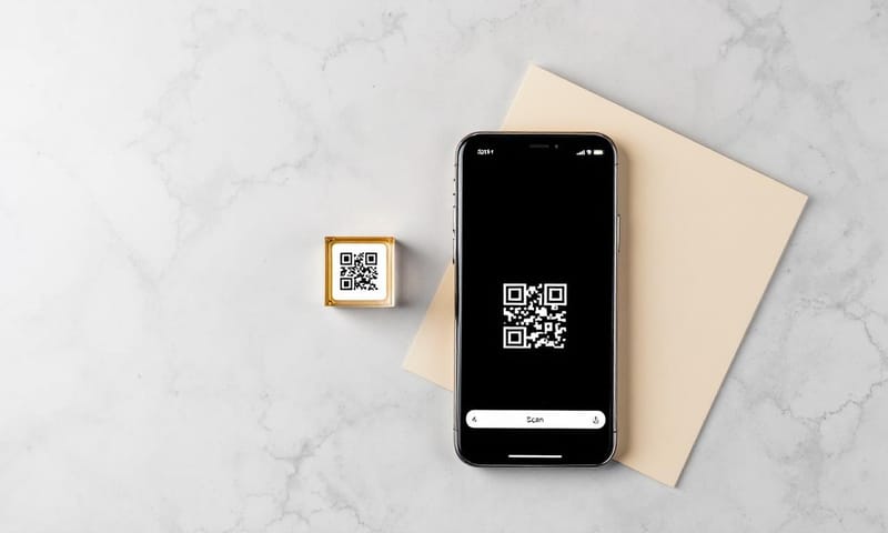 第一步：用手機掃描QR Code完成打卡
