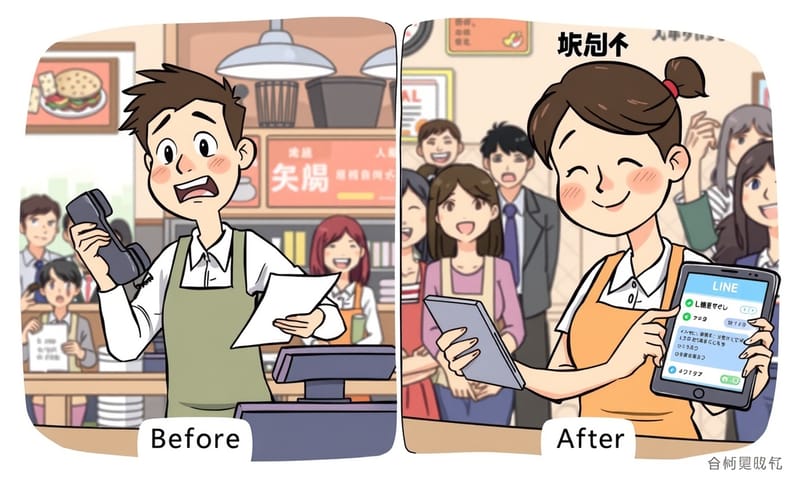 導入前後，店員從「人仰馬翻」到「從容應對」