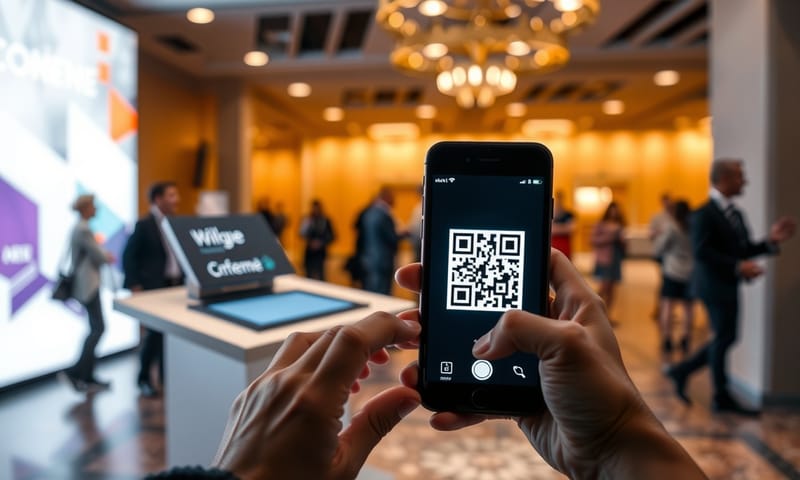 活動現場掃描 QR Code 簽到
