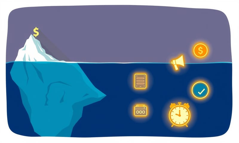 25 美金只是冰山一角，水面下是更多需要考量的成本。