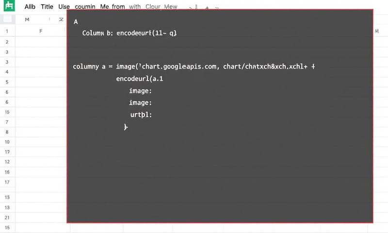 IMAGE 函數搭配 Google Chart API 的示意圖