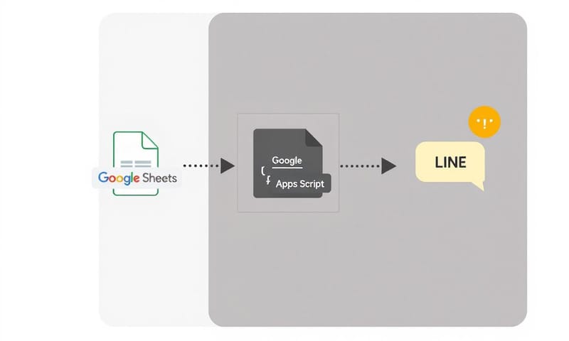 整個自動化流程的示意圖
