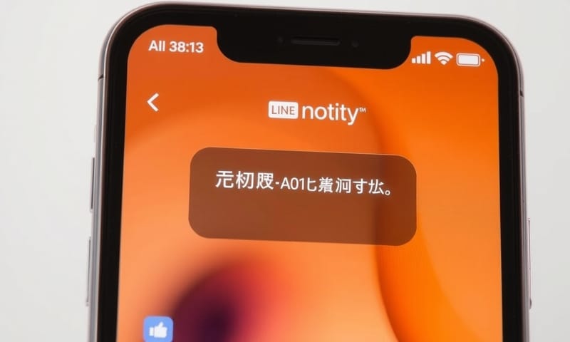 實際收到的 LINE Notify 通知