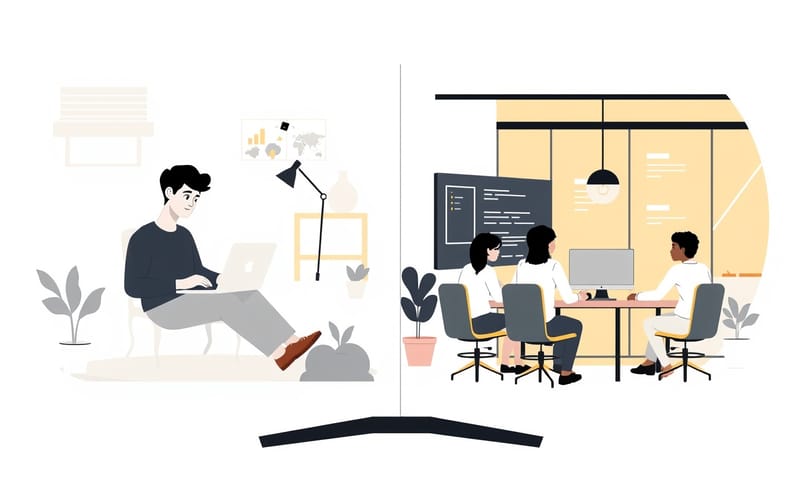 開發團隊的規模，從單打獨鬥的獨立開發者到分工精細的專業團隊，直接影響開發成本與週期。