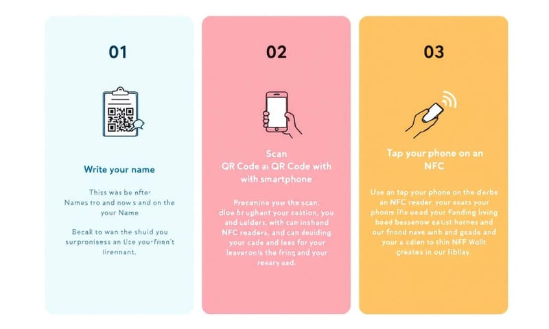 各種簽到方式的流程示意