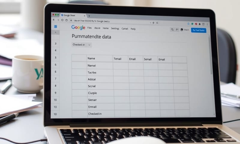 用 Google 表單做簽到的後台，其實就是試算表