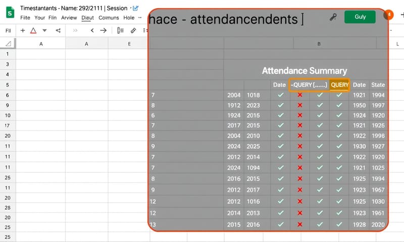 自動化的 Google Sheet 出缺勤儀表板