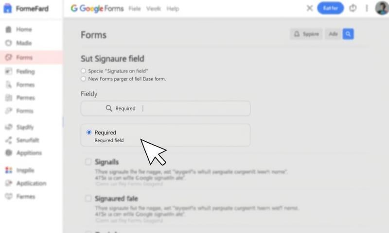 在 Google 表單中設定簽名外掛的介面