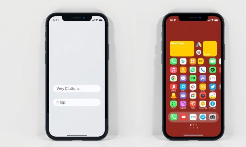 兩個手機並排比較，左邊是粗糙的初期版本，右邊是經過優化後，使用者體驗更流暢的最終版 App。