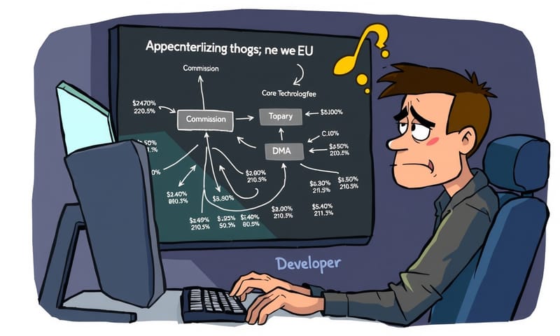 開發者面對歐盟新規，試圖理解複雜的費用結構