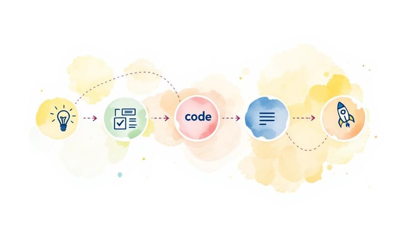 App 開發流程示意圖