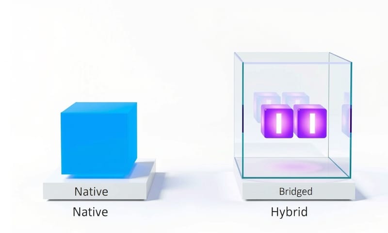 原生 App 與混合式 App 的架構差異
