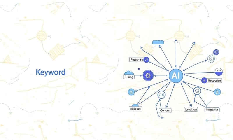 機器人決策流程的抽象示意圖。