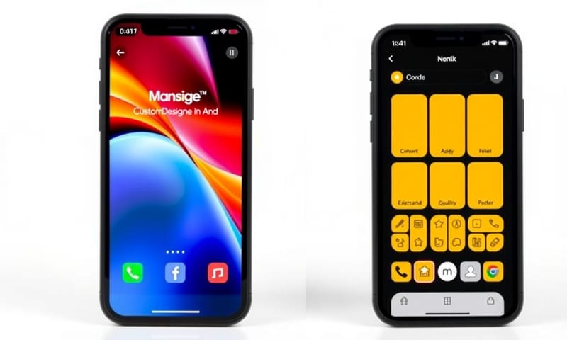 客製化App（左）與套版App（右）在品牌質感與體驗上的差異顯而易見