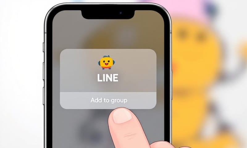 將點名機器人加入群組的示意畫面