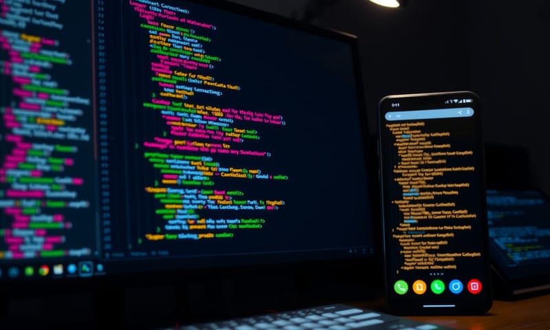 開發中的跨平台程式碼與手機實機預覽