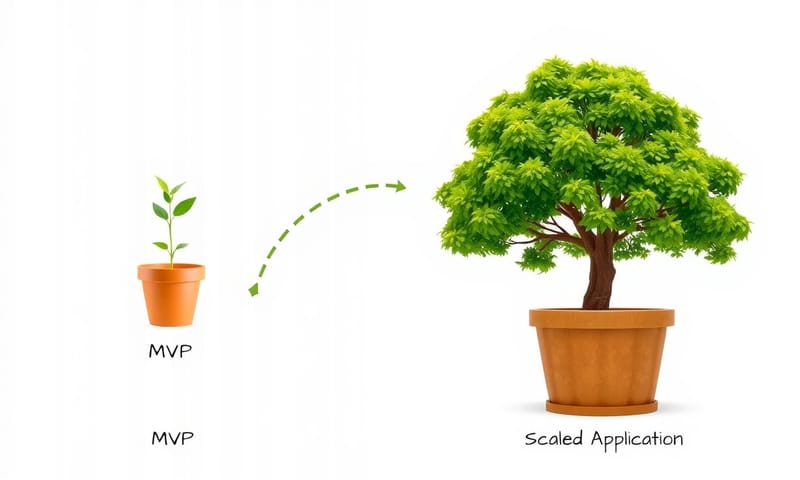 從簡單的 MVP 到未來可能的規模化，是需要考慮的點。