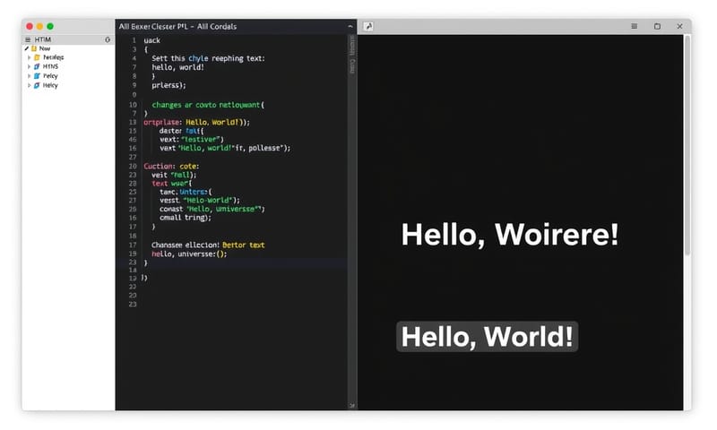 從程式碼到成果的直接對照