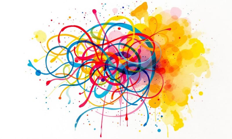 發想階段：從混亂到清晰的過程。