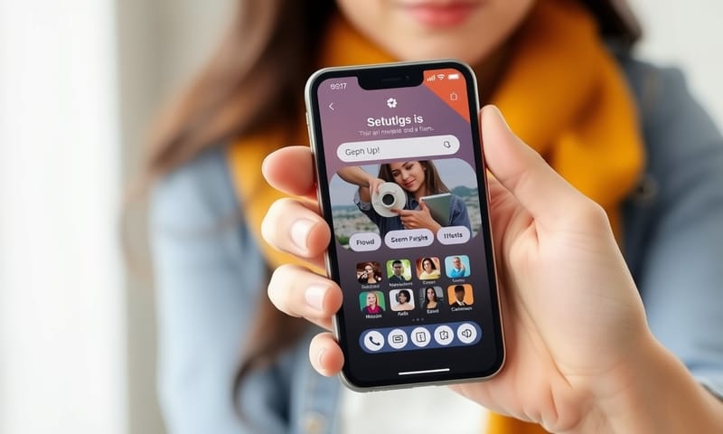 成品展示：在手機上運行的 App 介面。