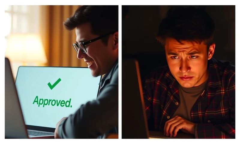 收到審核結果的兩種心情