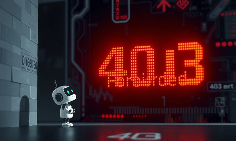 爬蟲被網站封鎖的象徵