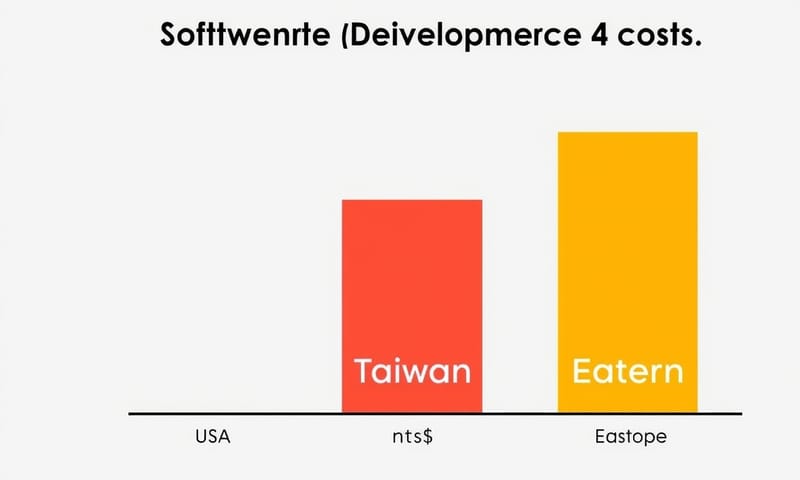 成本對比圖：不同地區開發成本的差距