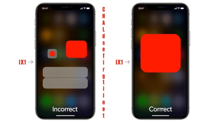 觸控目標大小對比，右邊才是及格的設計