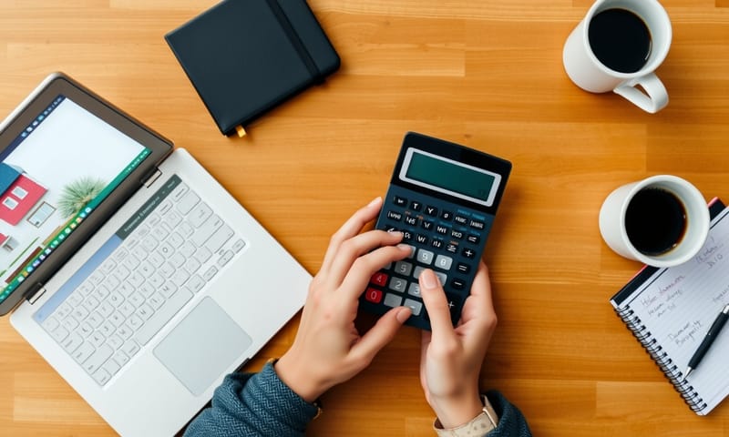 第三步：拿出計算機，搭配筆記，仔細規劃財務