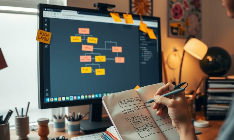 規劃 LINE 機器人背後的設計流程示意圖