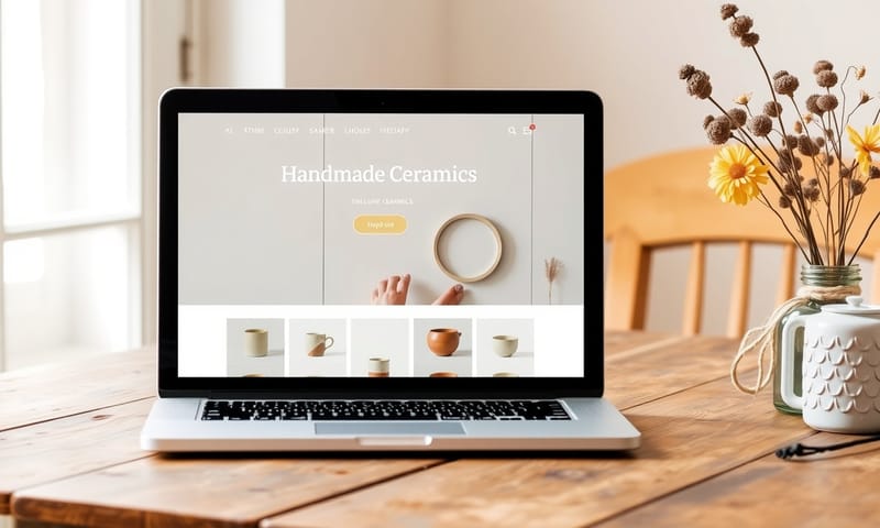 一個用 Webnode 架設的溫馨風格小型線上商店