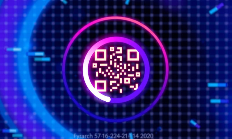 動態 QR Code 的概念示意，增加安全性