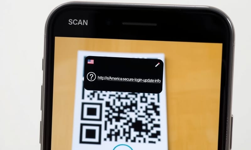 掃描後跳出的可疑網址預覽畫面