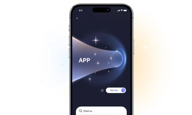一個網站無縫轉換成 App 介面的概念示意