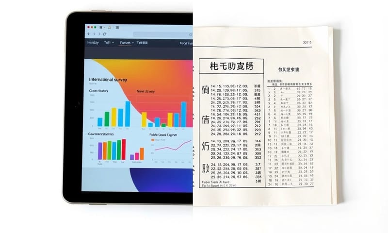 商業問卷工具與官方統計文件，反映了兩種不同的設計思維與要求。