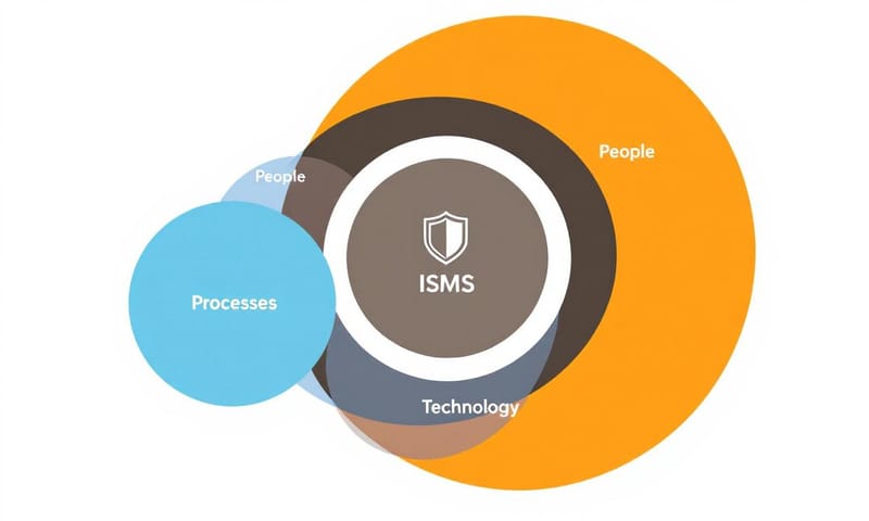 資訊安全管理系統 (ISMS) 的核心概念：不只關乎技術，更關乎人與流程的整合。
