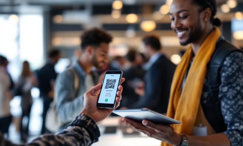 專業活動的 QR Code 報到情境