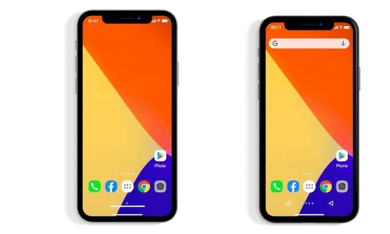 同一 App 在 iOS 與 Android 上的介面差異